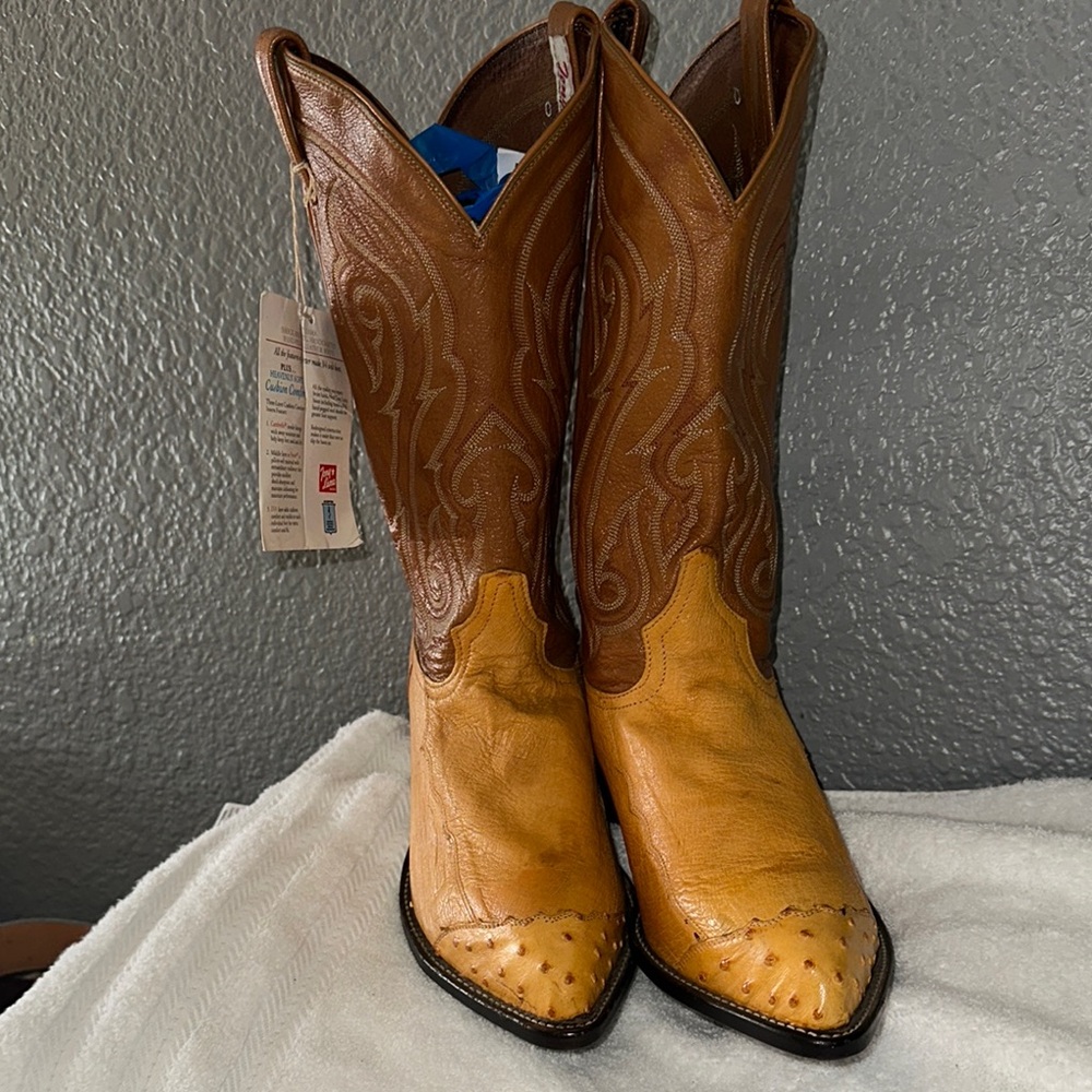 Brown Leather Cowboy Boots